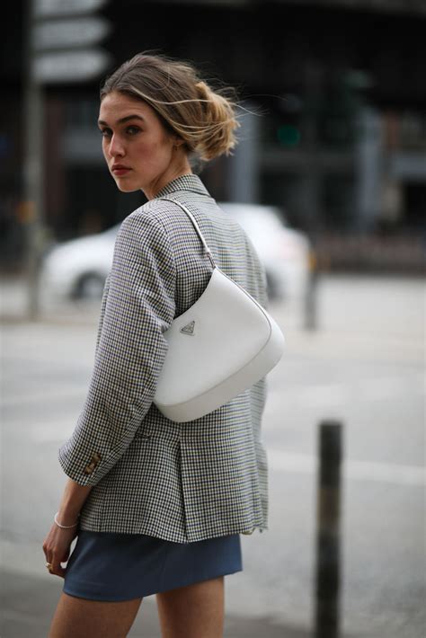 prada cleo bag street style